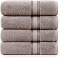 LANE LINEN 100% Cotton Bath Towels Set of 4 by LaneLinen