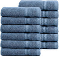 EastNBlue Lara 100% Turkish Cotton Washcloths 12 Pack, Extra Soft & Absorbent by EastNBlue