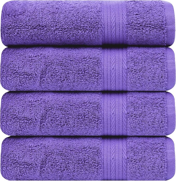 Ample Decor Hand Towels for Bathroom 18 X 28 Inch 600 GSM 100% Cotton, Soft - Image 5