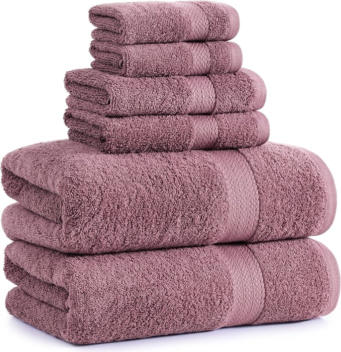 LANE LINEN 100% Mercerized Cotton Bathroom Towel Set by LaneLinen