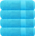 GLAMBURG Premium Cotton 4 Pack Bath Towel Set by GLAMBURG