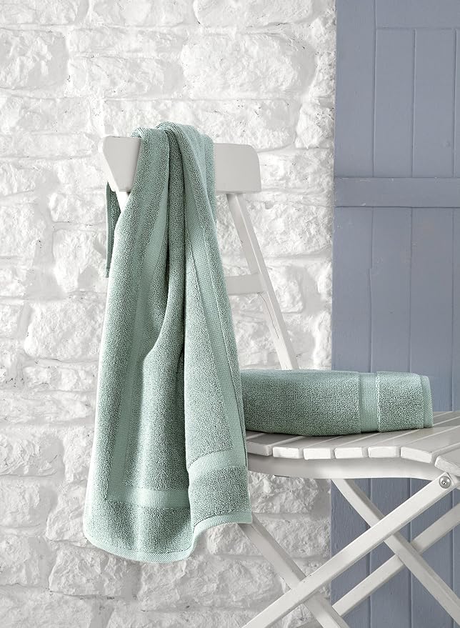 SALBAKOS 100% Turkish Cotton Extra Large Bath Sheet Set of 2 35x70 inch | - Image 3