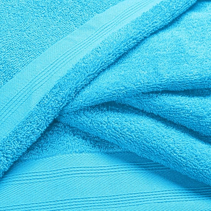 Ultra Soft 3 Pack Cotton Towel Set, Contains a Bath Towels 28x55 inch, a Hand - Image 2
