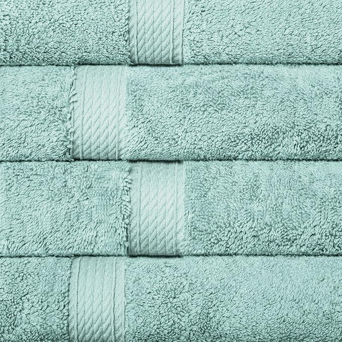 BLUENILEMILLS BNM Egyptian Cotton 4-Piece Towel Set, Includes 4 Hand Towels - Image 5