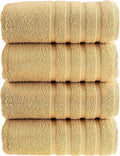 HALLEY Turkish 4 Pack Premium Bath Towels 650 GSM Highly Absorbent Super Soft by HALLEY-TurkishCottonTowels