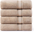 LANE LINEN 100% Cotton Bath Towels Set of 4 by LaneLinen