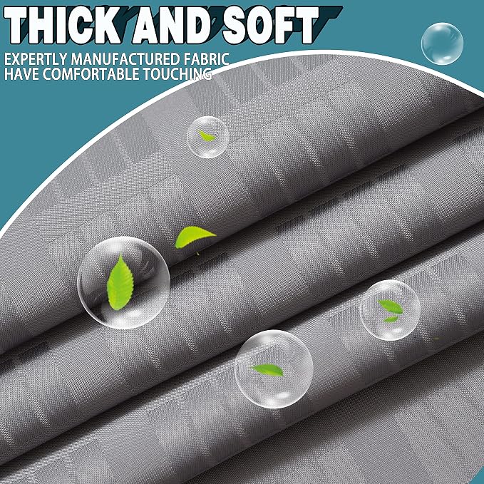 Conbo Mio Extra Long No Hook Shower Curtain - Image 5