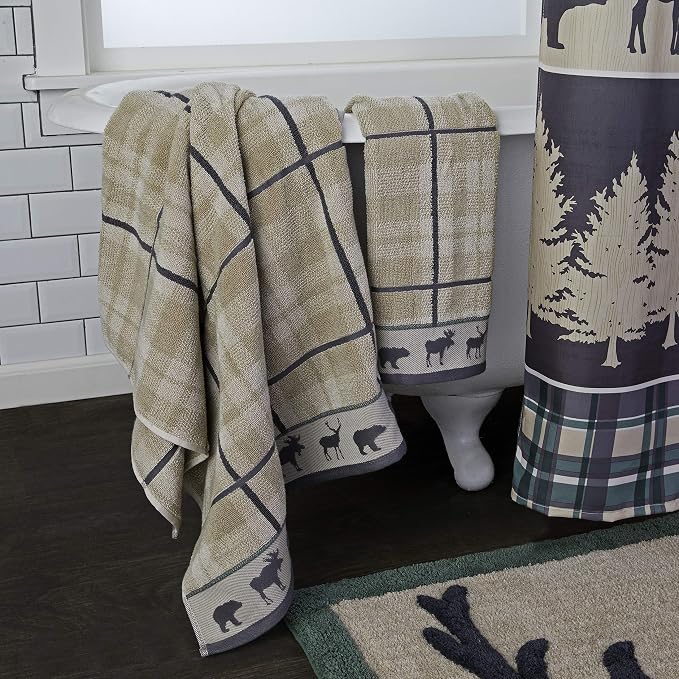 SKL Home Yellowstone Grand Teton Bath Towel, Taupe 50.00" x 27.00" - Image 4