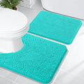 OLANLY Bathroom Rugs Sets 2 Piece, Soft Absorbent Chenille Bath Mats and by OLANLY