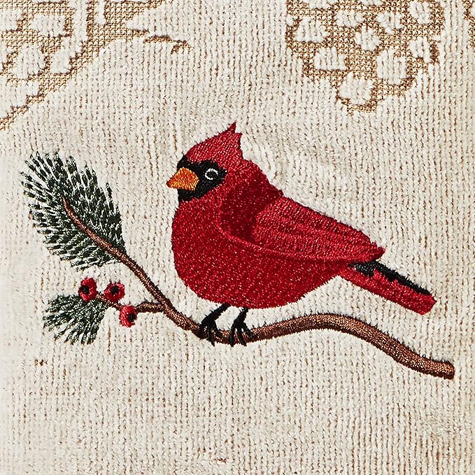 SKL Home Christmas/Winter Cardinal & Branch Hand Towel 2pc Set - Image 5