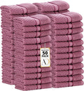 Ample Decor 100% Cotton Washcloths Set of 50 by AmpleDecor