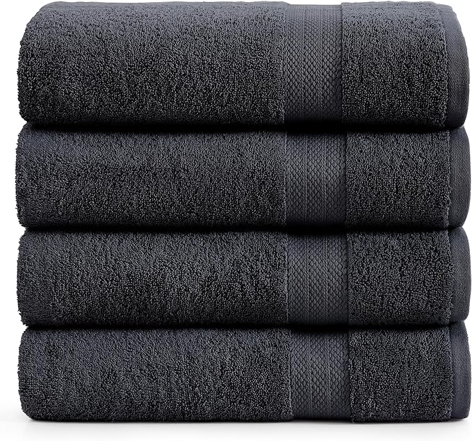 LANE LINEN 100% Luxury Cotton Bath Sheets Set of 4 by LaneLinen