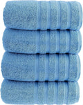 HALLEY Turkish 4 Pack Premium Bath Towels 650 GSM Highly Absorbent Super Soft by HALLEY-TurkishCottonTowels
