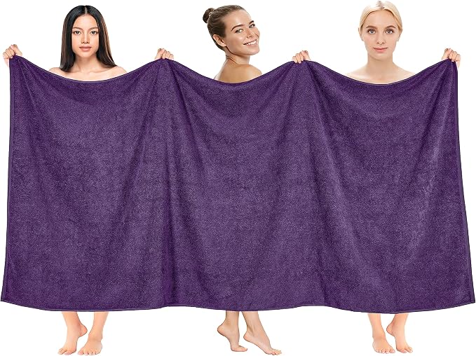 Cotton Paradise 100% Cotton 40x80 Oversized Bath Sheet, Extra Large Turkish by UNITEDHOMETEXTILE