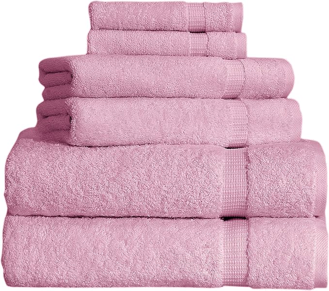 SALBAKOS 100% Turkish Cotton 6-Piece Towel Set | Heirloom Quality Hotel & Spa by SALBAKOS