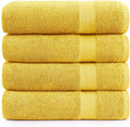 LANE LINEN 100% Luxury Cotton Bath Sheets 4 Pack by LaneLinen