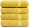 LANE LINEN Cotton Bath Towels Pack of 4 by LaneLinen