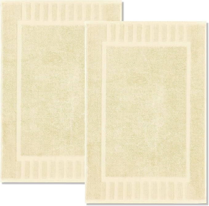 White Classic Luxury Bath Mat Floor Towel Set by WhiteClassic