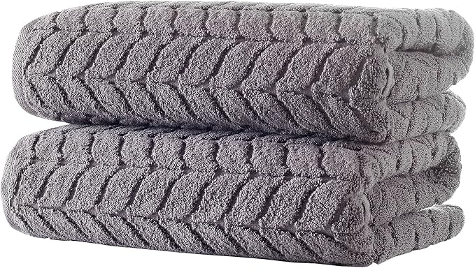 BAGNO MILANO Turkish Bath Towels, Soft Plush Jacquard Luxury Bath Towels - Image 3
