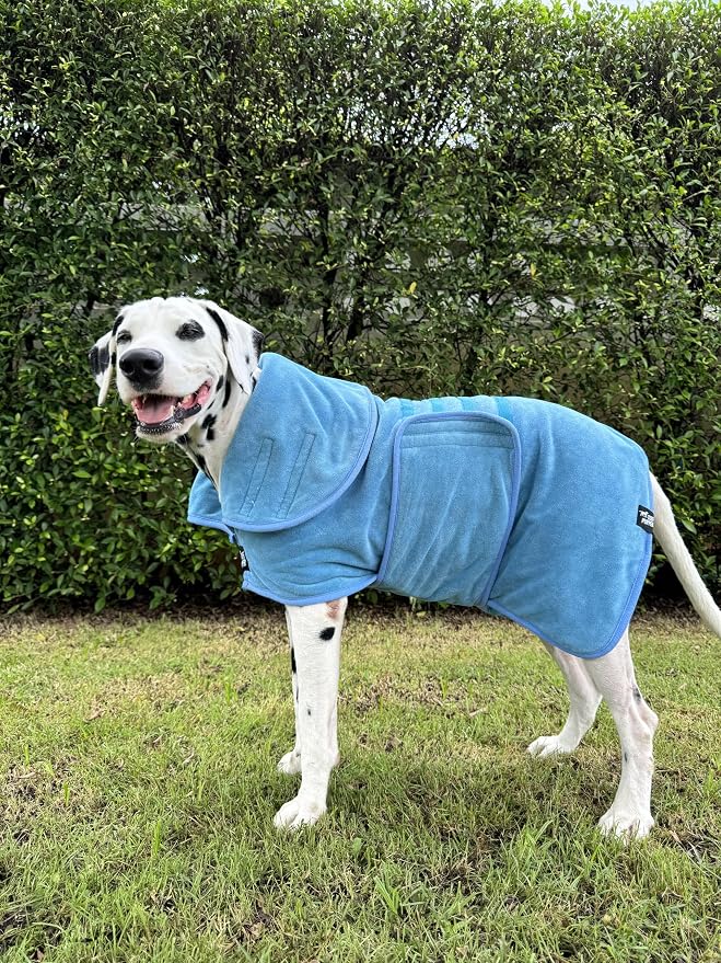 Tuff Pupper Fast Drying Dog Bath Robe | 800 GSM Plush Dog Towel - Image 8