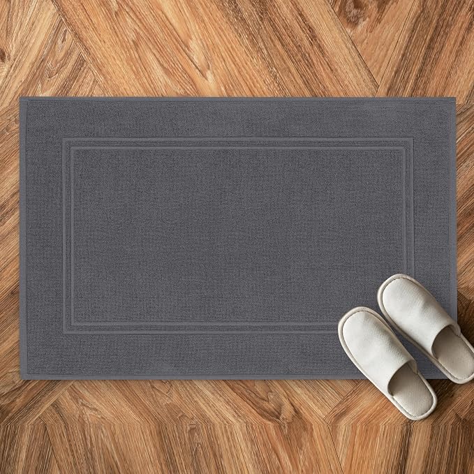 Tens Towels Pack of 2 Bath Mats 100% Cotton, 20 x 32 Inches, Super Absorbent - Image 3