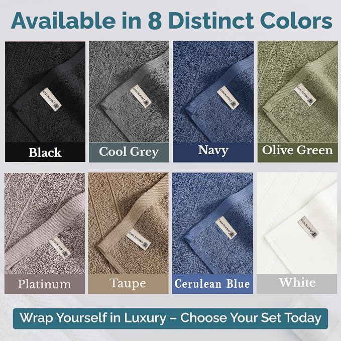 Casa Platino 100% Cotton Hand Towels - Image 8