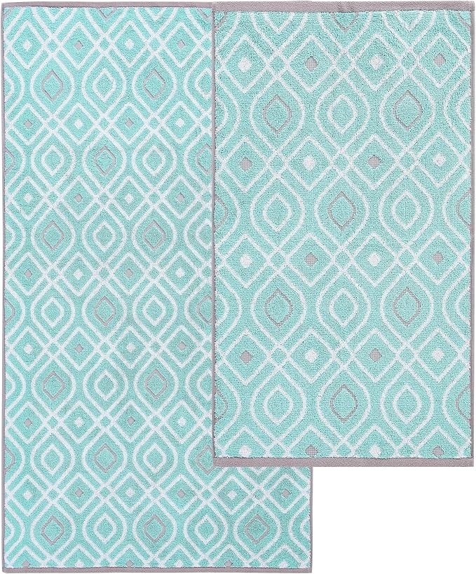 Modern Threads Oxford 6-Piece 100% Cotton Towel Set – Yarn Dyed Jacquard & - Image 5