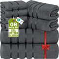 Utopia Towels 8-Piece Luxury Towel Set, 2 Bath Towels, 2 Hand Towels, and 4 by UTOPIATOWELS