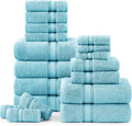 LANE LINEN Luxury 18-Piece Solid Cotton Bathroom Towel Set by LaneLinen