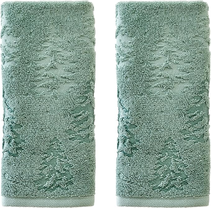 SKL Home Fall/Winter/Christmas Wispy Trees Premium Cotton Blend 2-Piece Hand by SKLHomebySaturdayKnightLtd