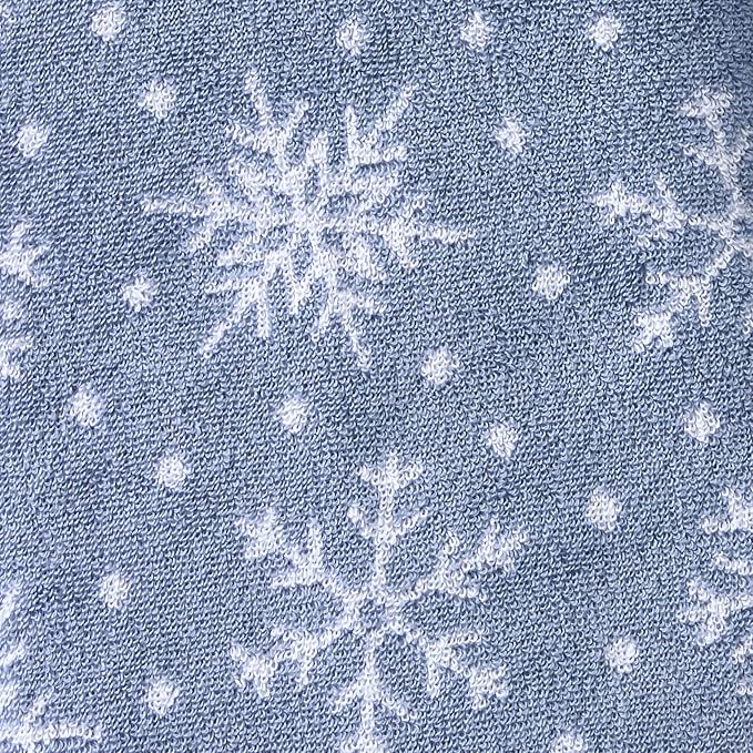 SKL Home Christmas/Winter Scattered Snowflakes 100% Cotton Premium 2-Piece Hand - Image 5